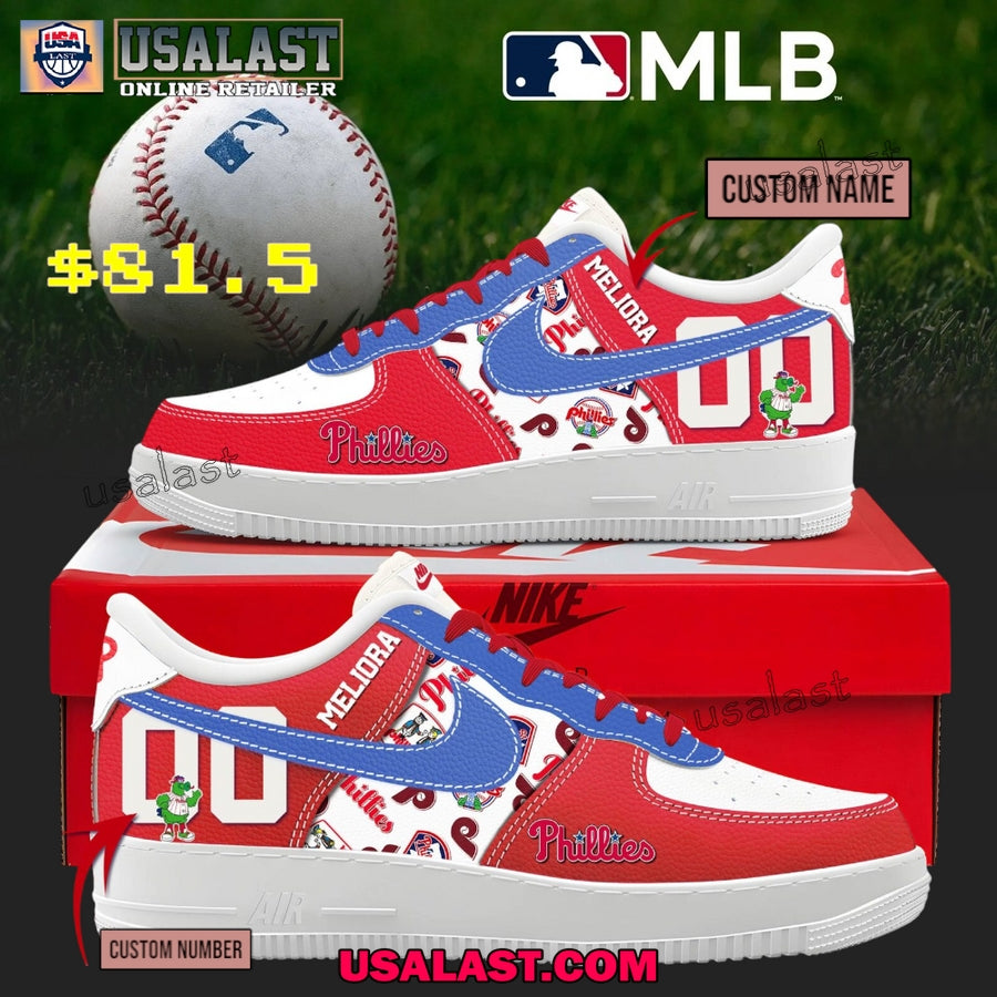 Philadelphia Phillies Personalized Air Force 1 Shoes