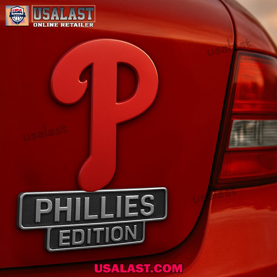 Philadelphia Phillies Premium Car Emblem Custom 3D Badge