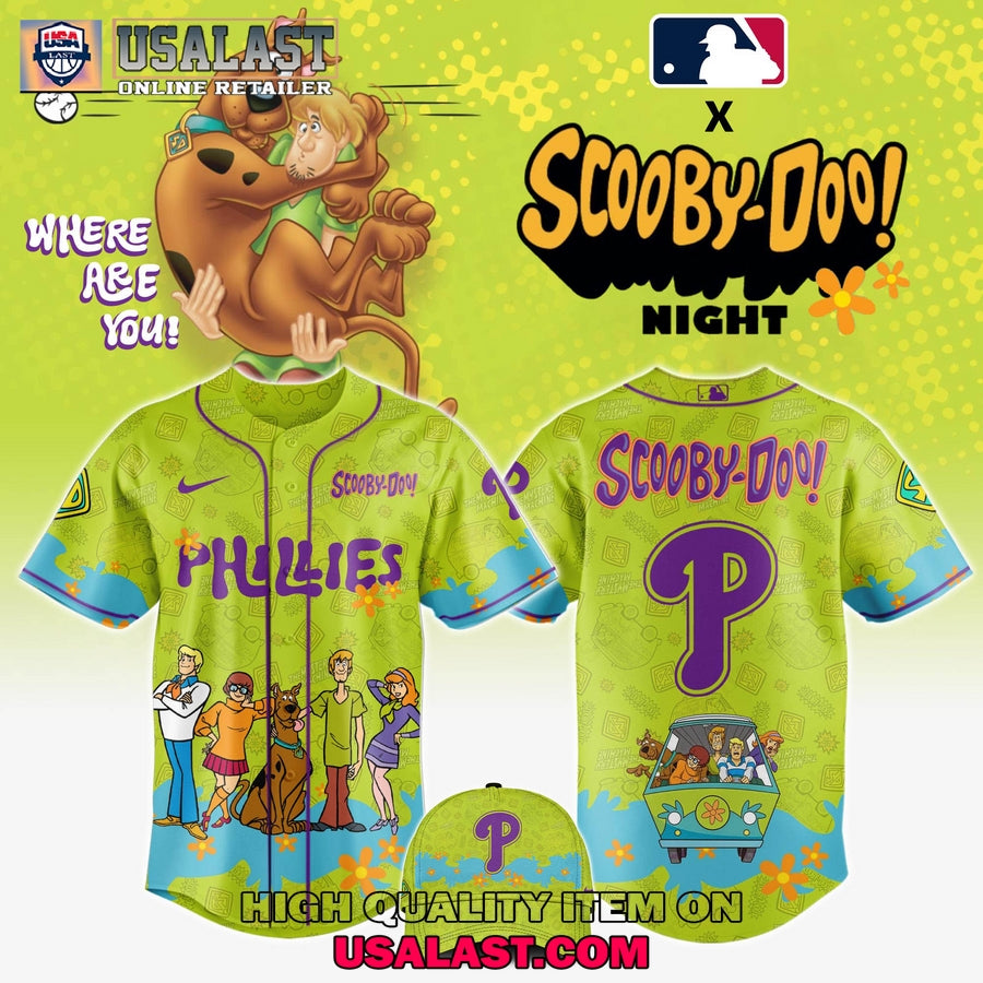 Philadelphia Phillies Scooby Doo Night 3D Hoodie Set