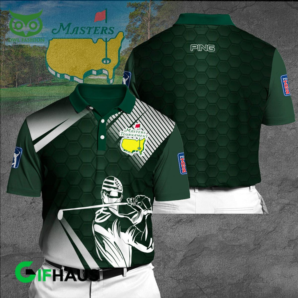 Ping Golf Master Tournament 3D Polo Hoodie Longsleeves