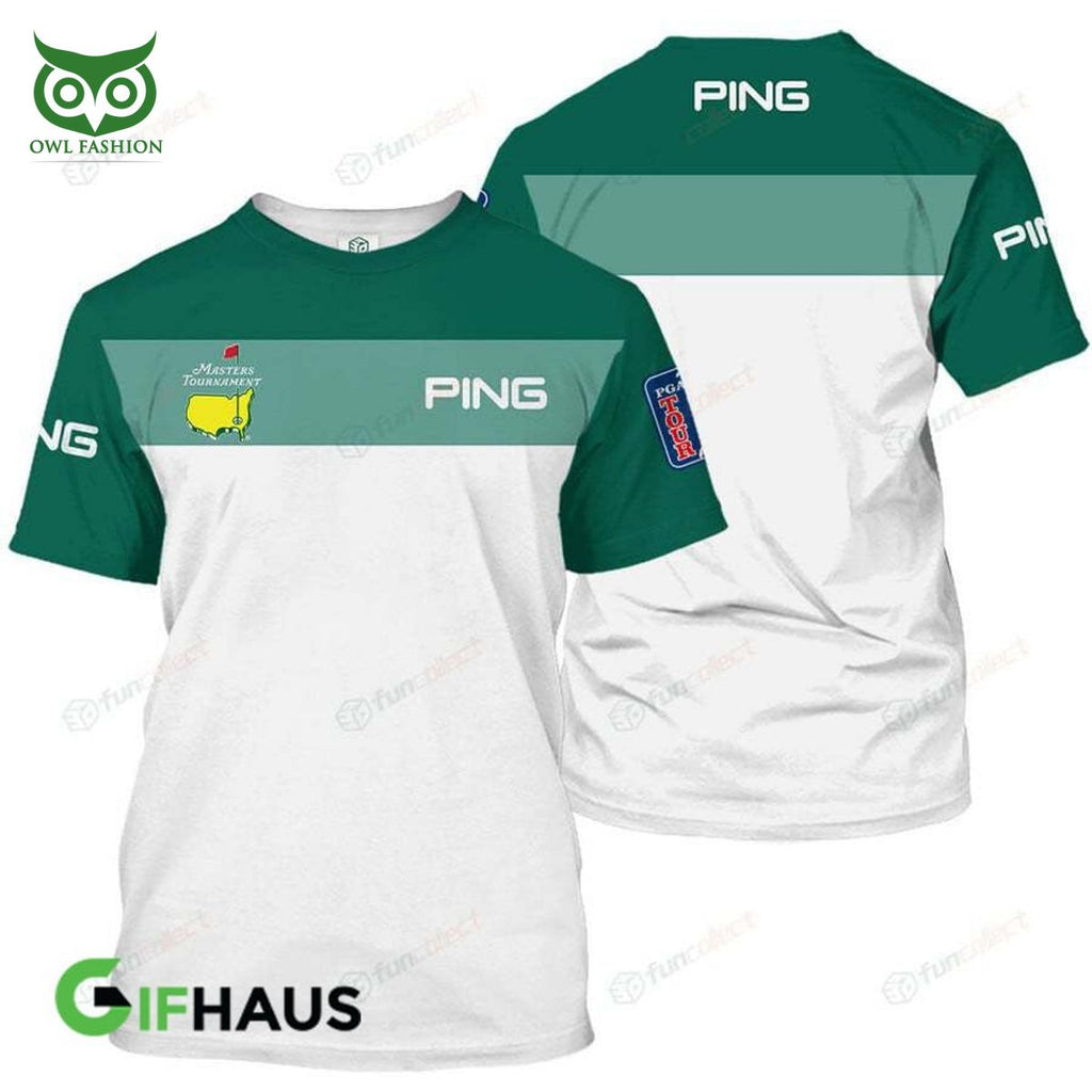 Ping Green White Golf Master Tournament 3D Tshirt
