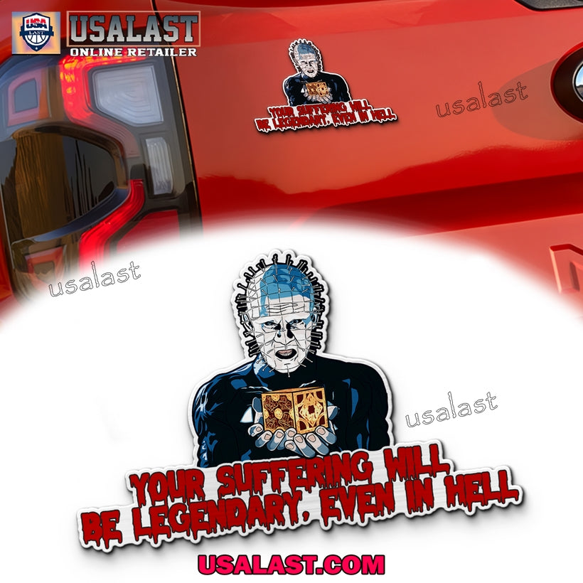 Pinhead Edition Halloween Car Emblem Sticker