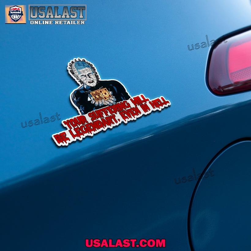 Pinhead Edition Halloween Car Emblem Sticker