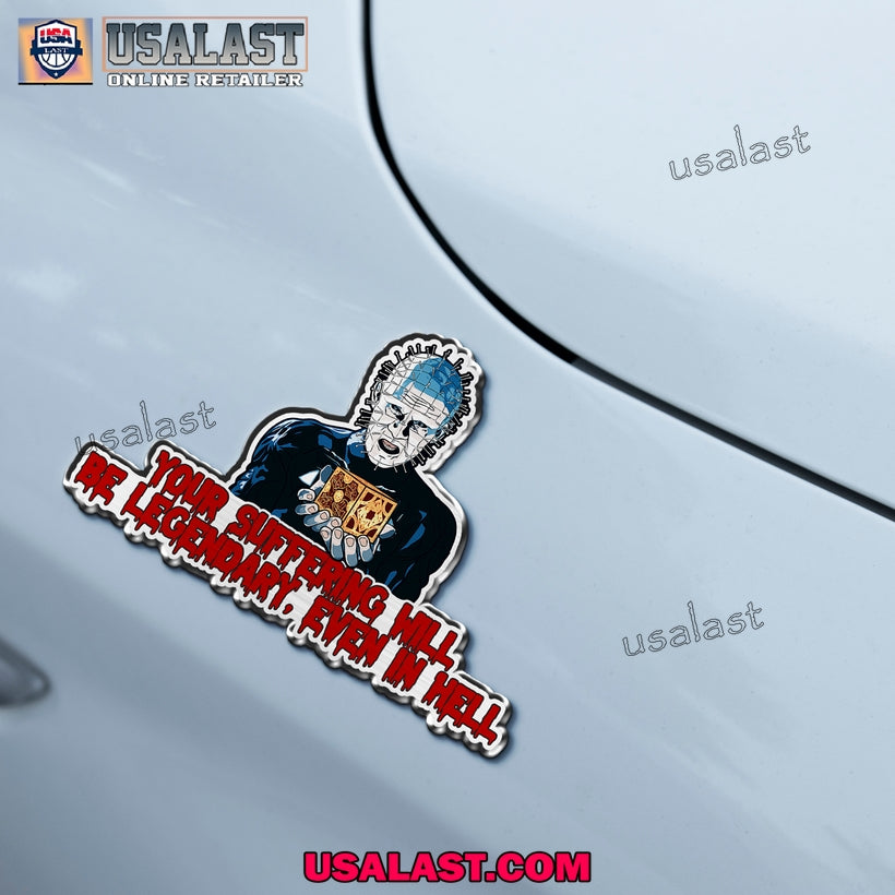 Pinhead Edition Halloween Car Emblem Sticker