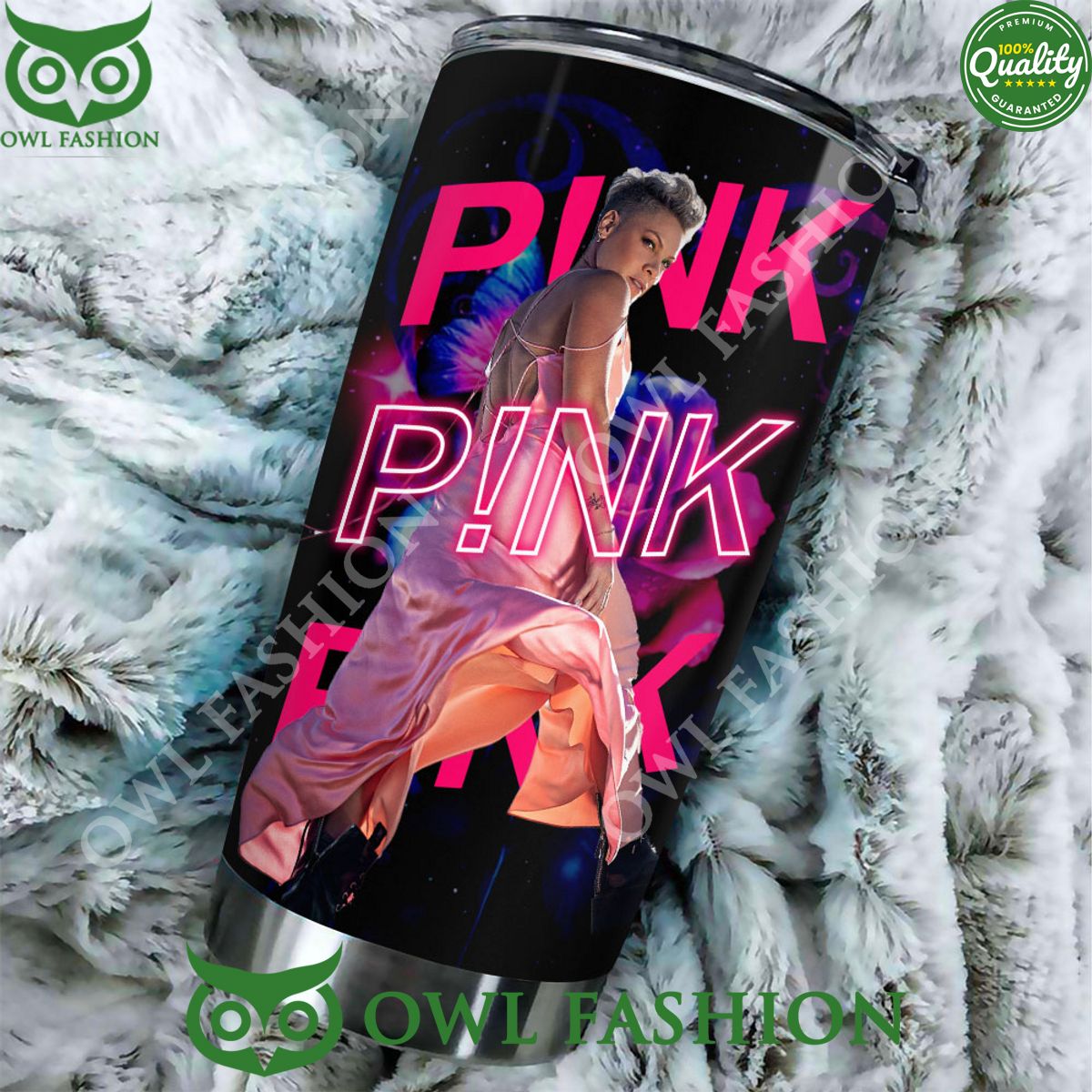 PINK Famous Musician Singer Premium Tumbler Cup
