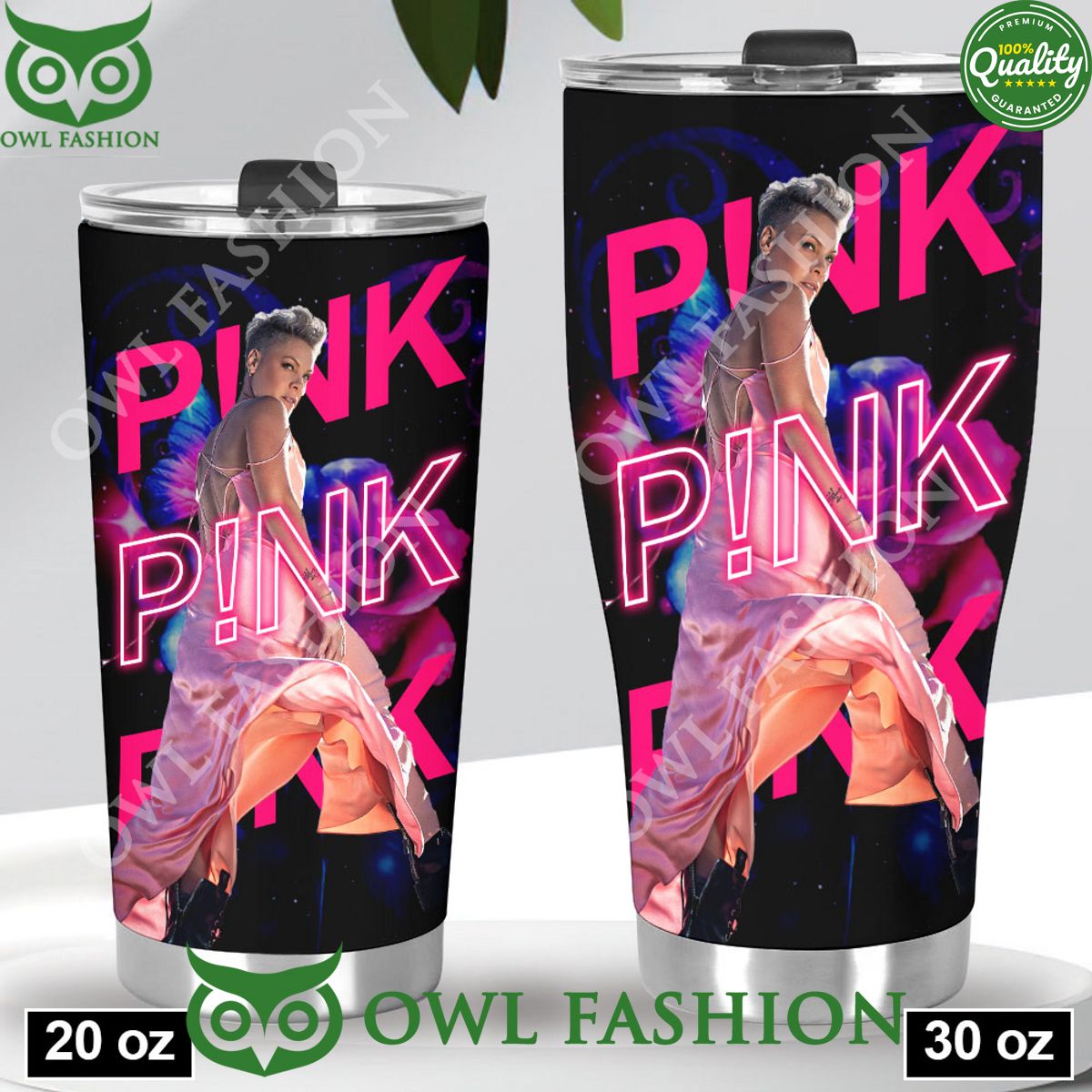 PINK Famous Musician Singer Premium Tumbler Cup