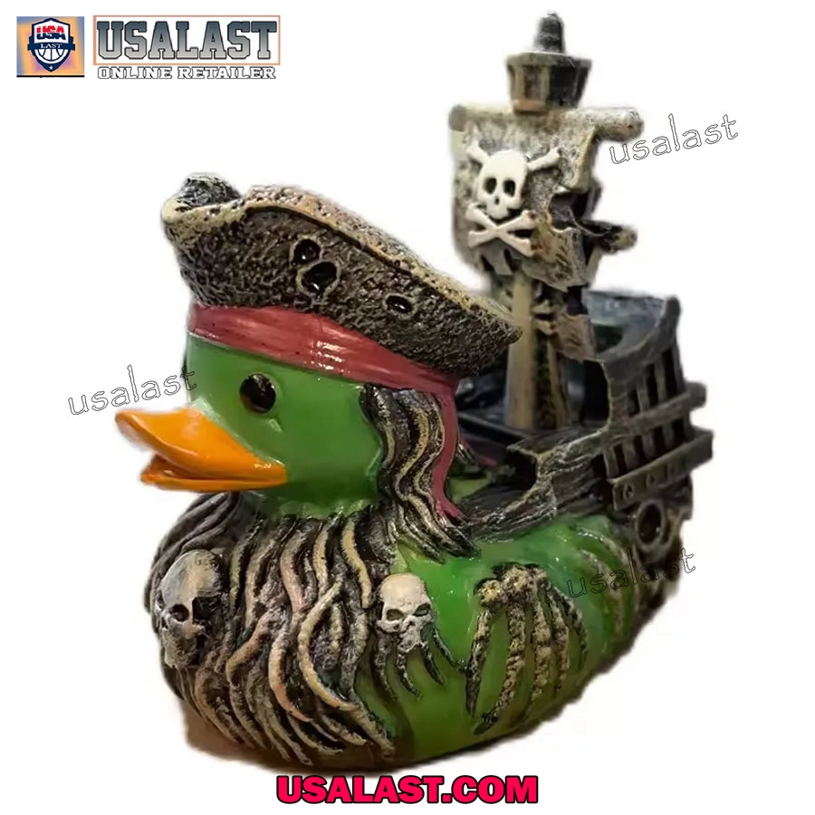 Pirates Of Caribbean Resin Duck Figure Ornament