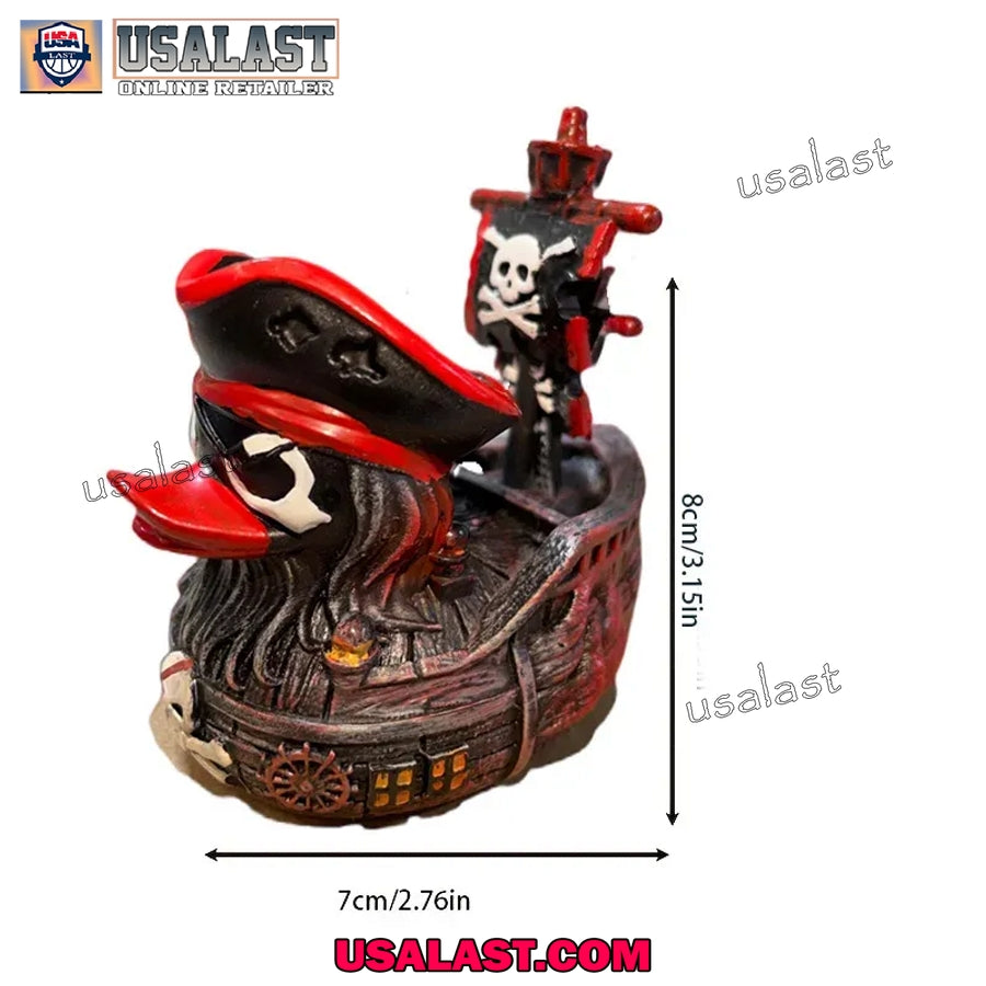 Pirates Of Caribbean Resin Duck Figure Ornament