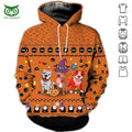 Pitbull Halloween Dog Breeds Halloween Gift 3D Hoodie