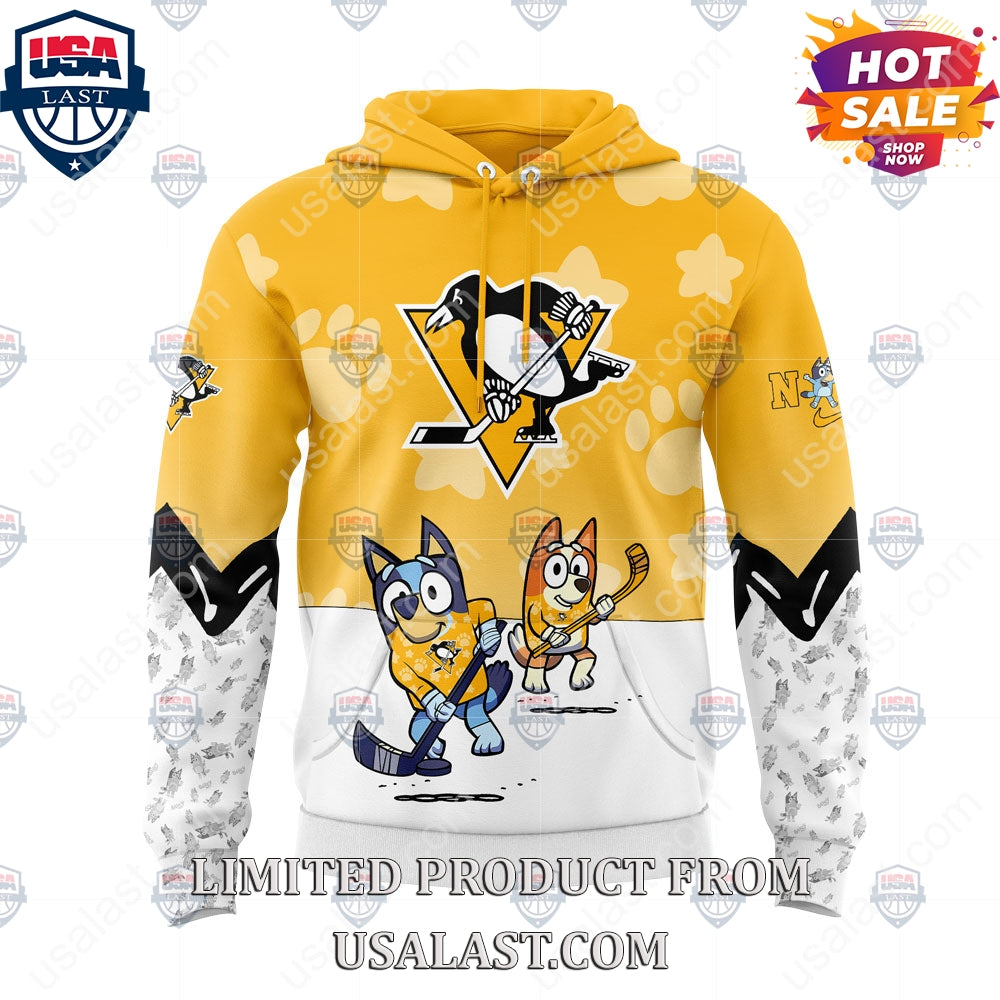 Pittsburgh Penguins NHL Bluey and Bingo Hoodie