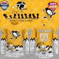 Pittsburgh Penguins NHL Happiness Is 75th Anniversary of Peanuts Hoodie