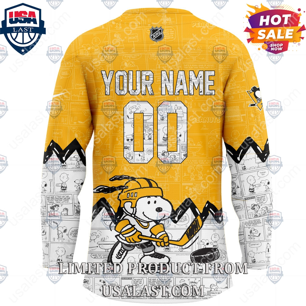 Pittsburgh Penguins NHL Happiness Is 75th Anniversary of Peanuts Hoodie