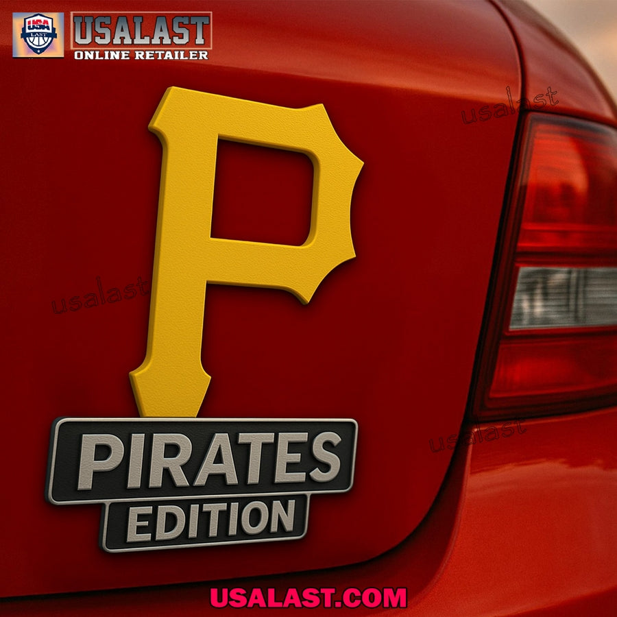 Pittsburgh Pirates Car Emblem Custom 3D Badge