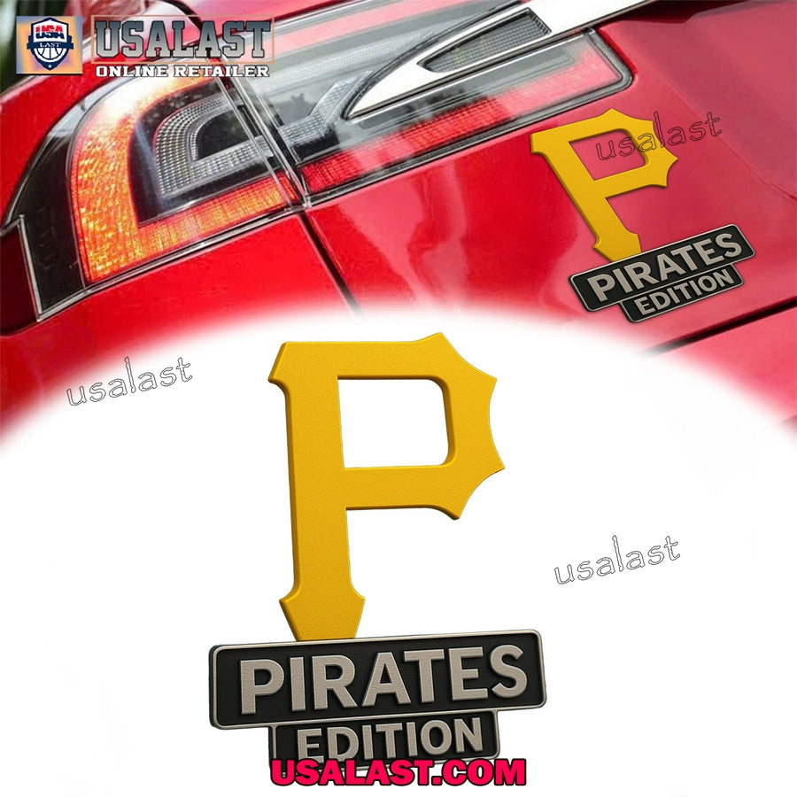 Pittsburgh Pirates Car Emblem Custom 3D Badge