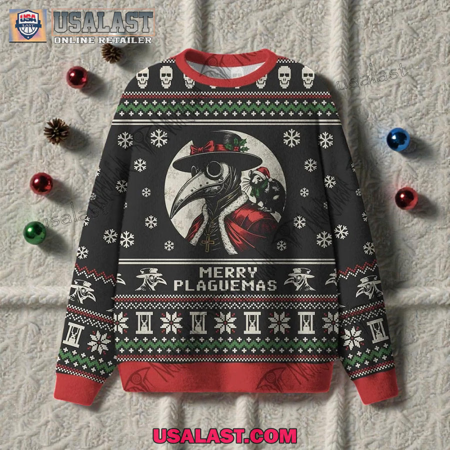 Plague Doctor Ugly Christmas Sweater
