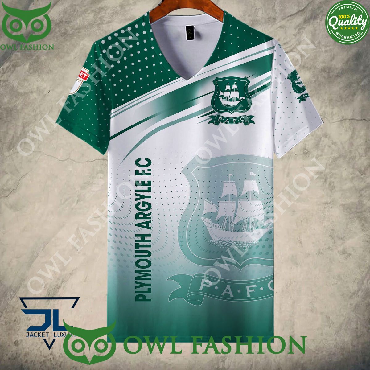 Plymouth Argyle F.C Football Club Logo Hoodie Shirt 2024