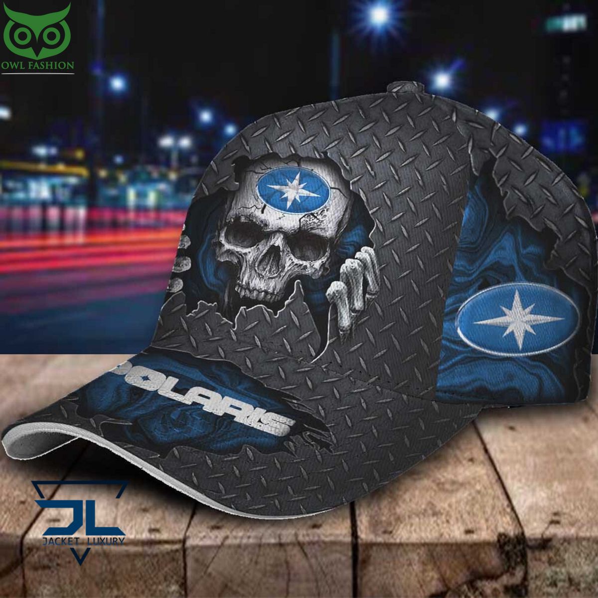 Polaris Car Skull Metal New Classic Cap
