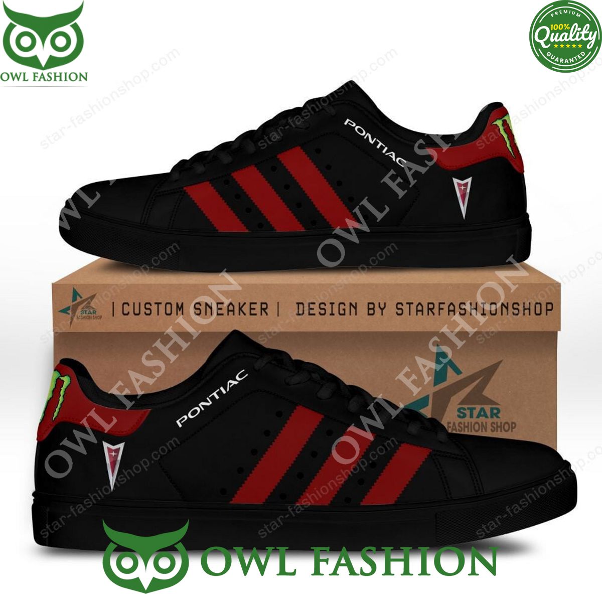 Pontiac Black Automobile Stan Smith