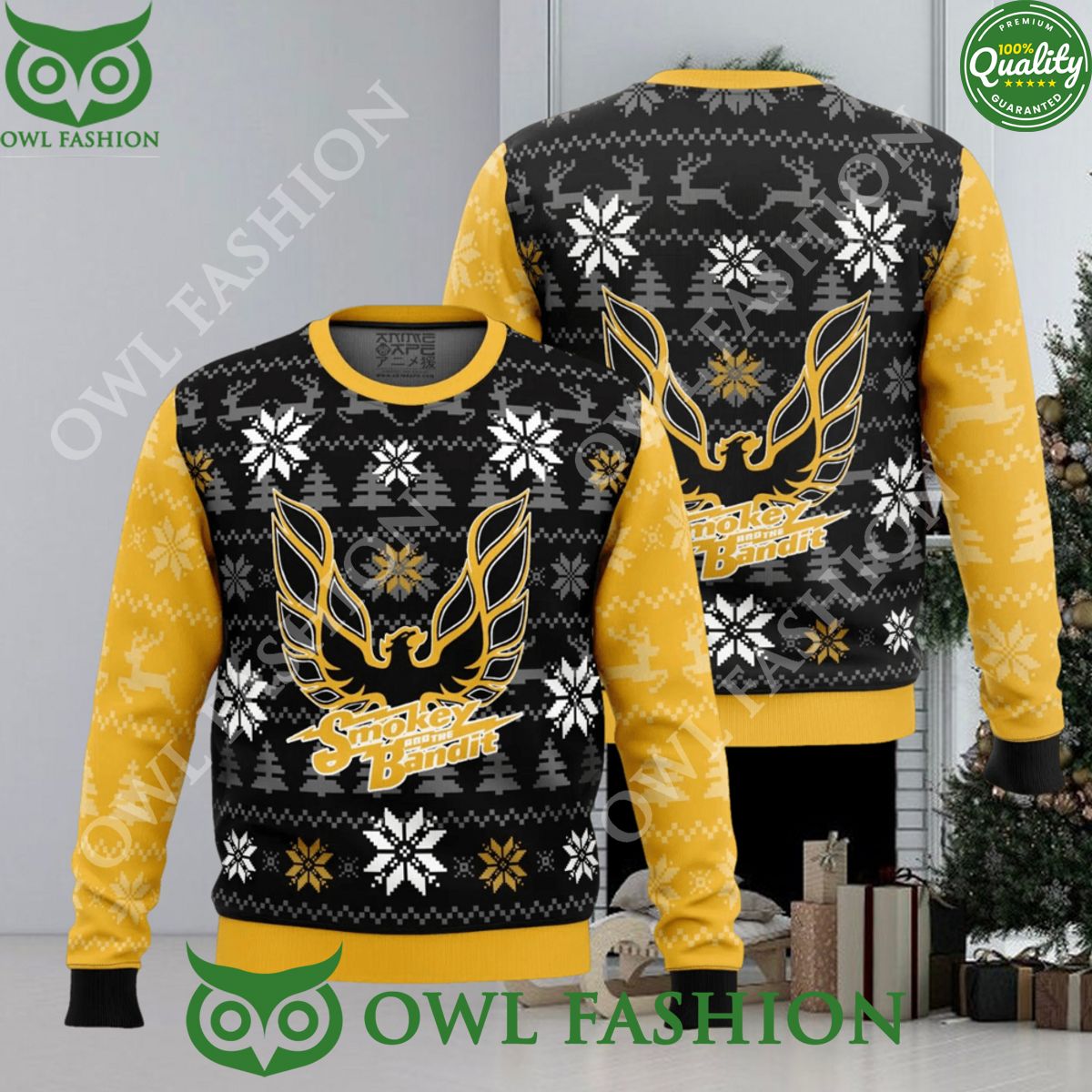 Pontiac Firebird Smokey and the Bandit Ugly Christmas Sweater Jumper