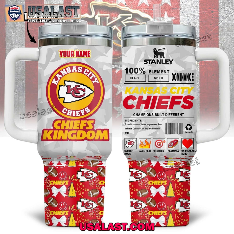 Kansas City Chiefs Custom 40oz Tumbler Cup