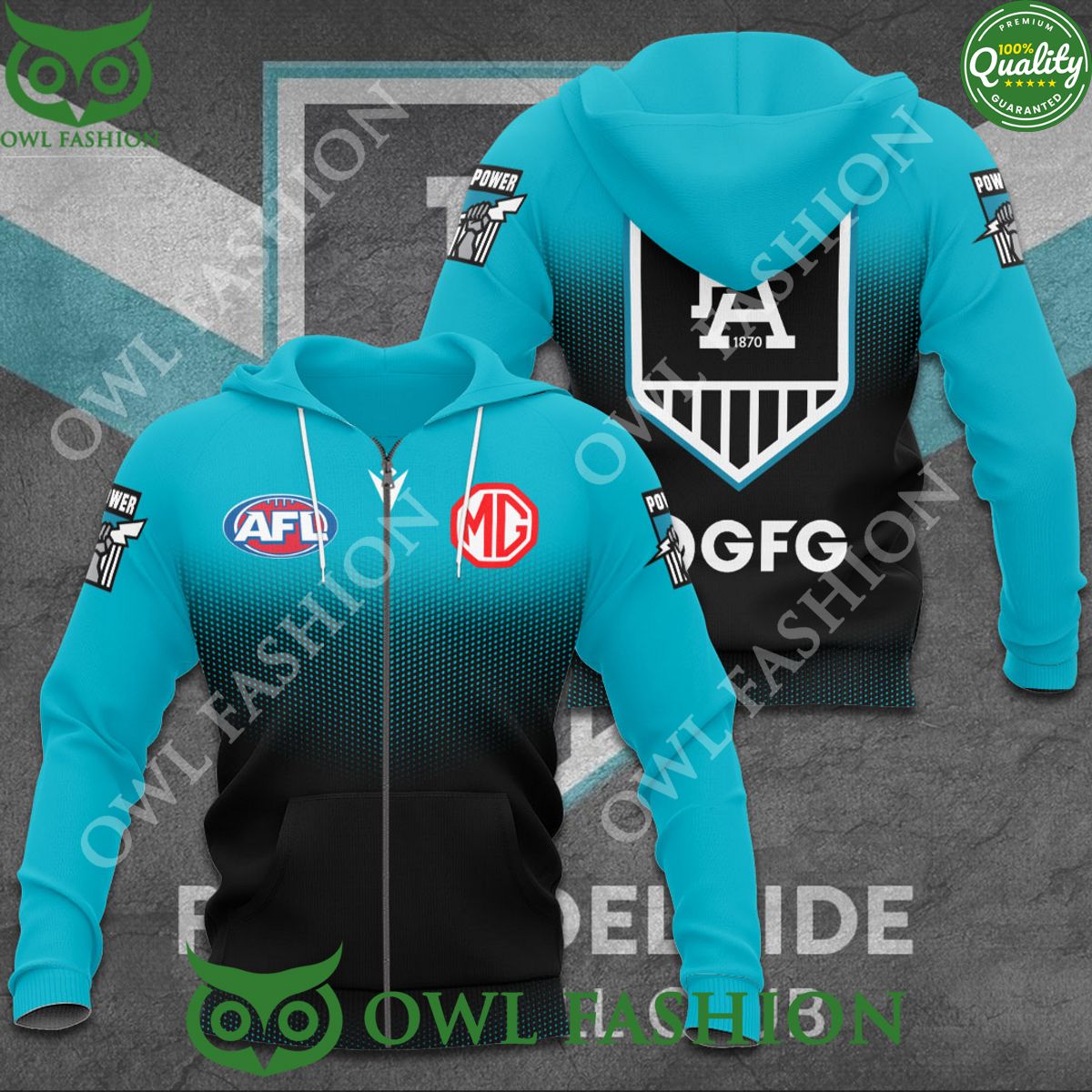 Port Adelaide FC AFL 1870 Football 3D t Shirt