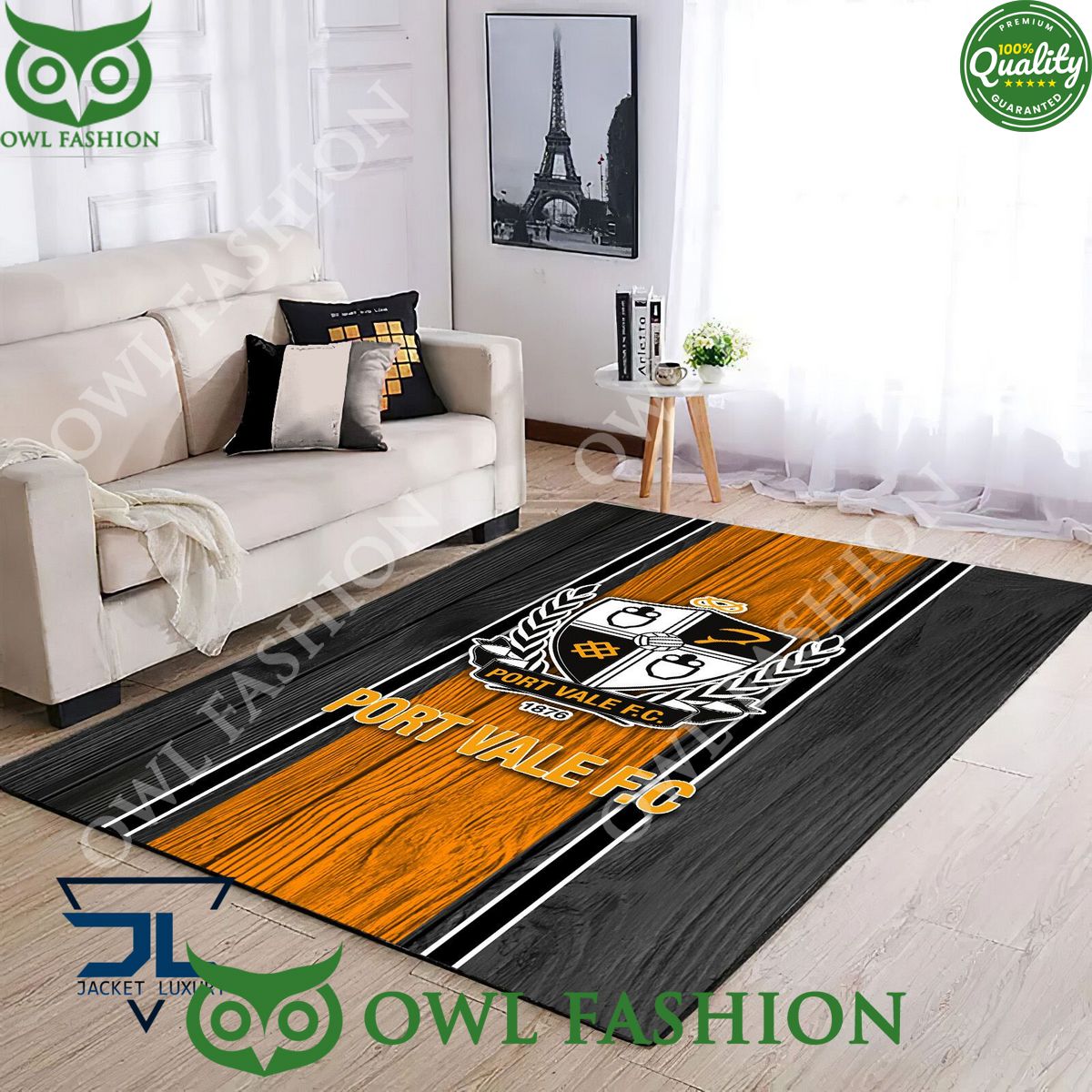 Port Vale EFL Football Living room Rug Carpet Decor