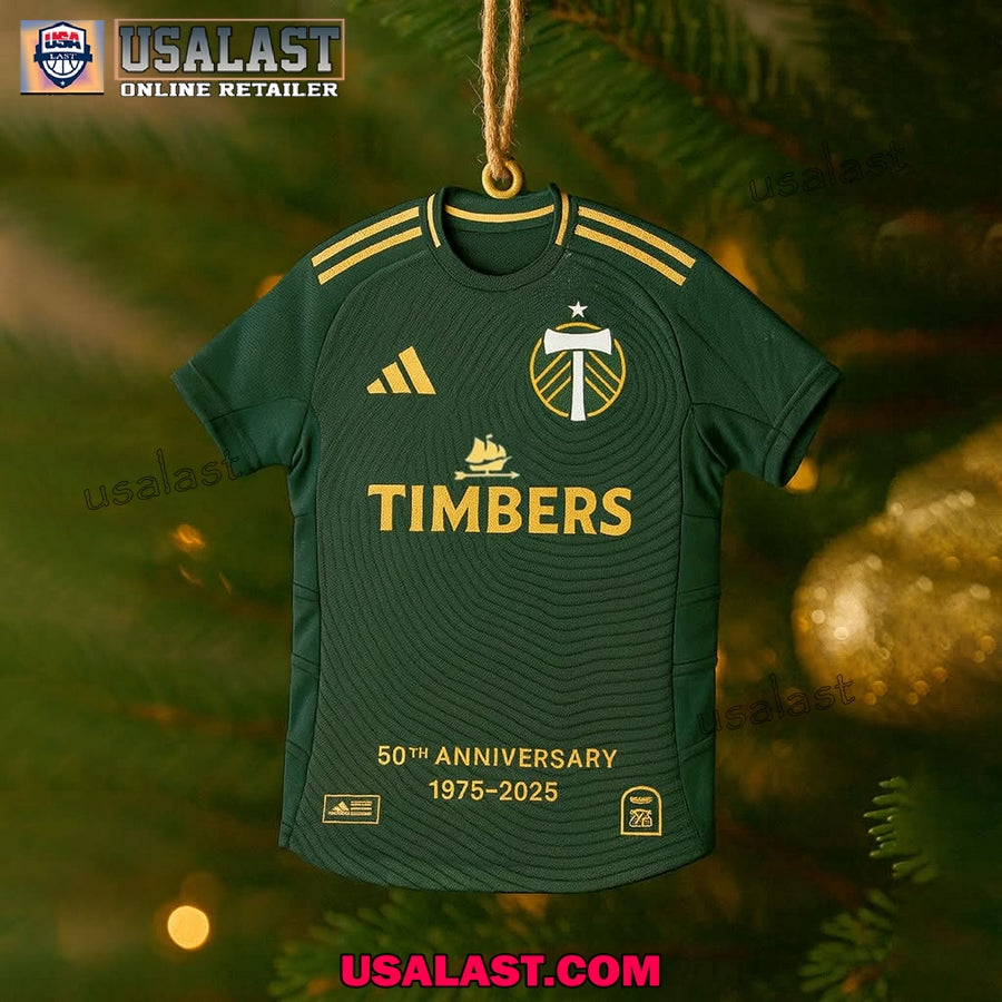 Portland Timbers 50th Anniversary Jersey Ornament
