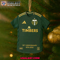 Portland Timbers 50th Anniversary Jersey Ornament