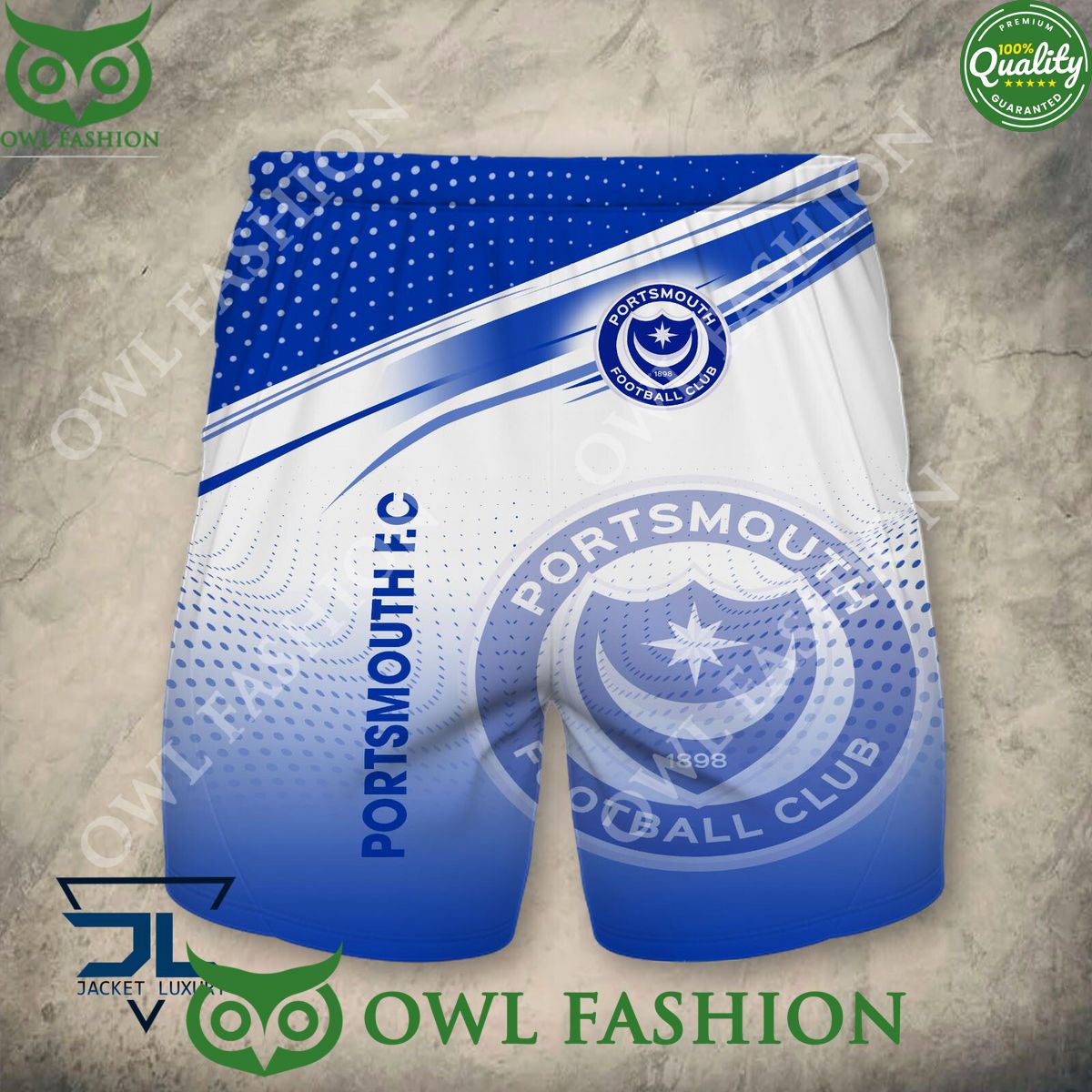 Portsmouth F.C Club Logo EFL Hoodie Shirt