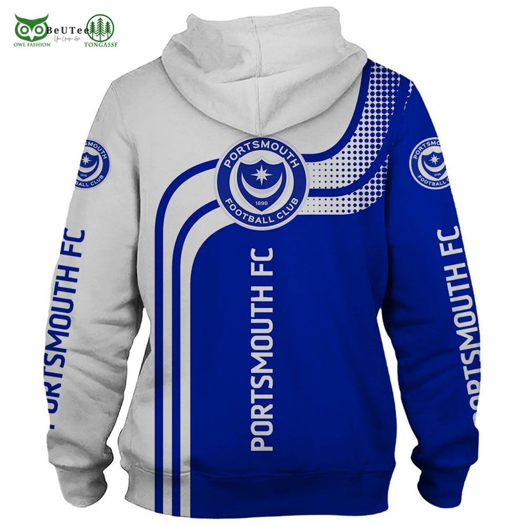 Portsmouth FC EFL League One 3D Printed Hoodie Sweatshirt Sweater