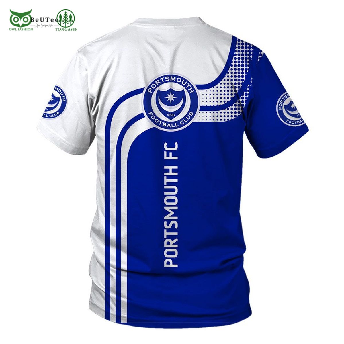 Portsmouth FC EFL League One 3D Printed Hoodie Sweatshirt Sweater
