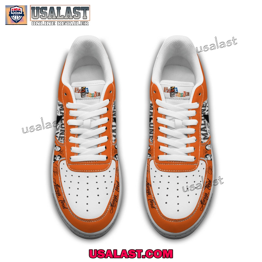Post Malone Big Ass Stadium Tour Air Force Shoes