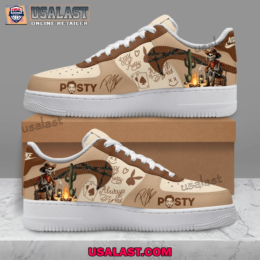 Post Malone Posty Skull Air Force Shoes