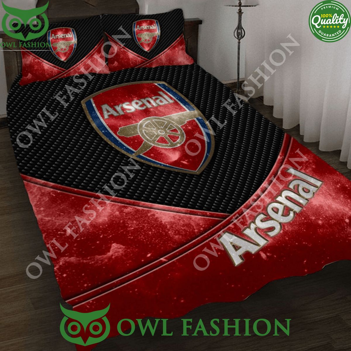 Premier Arsenal Football Club Broken Wall Bedding Set