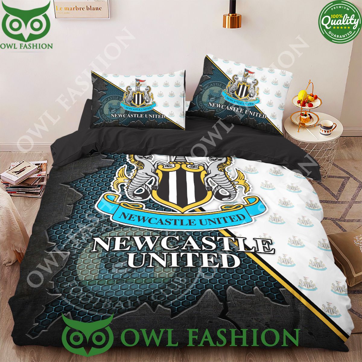 Premier Newcastle United Champion Broken Wall Bedding Set