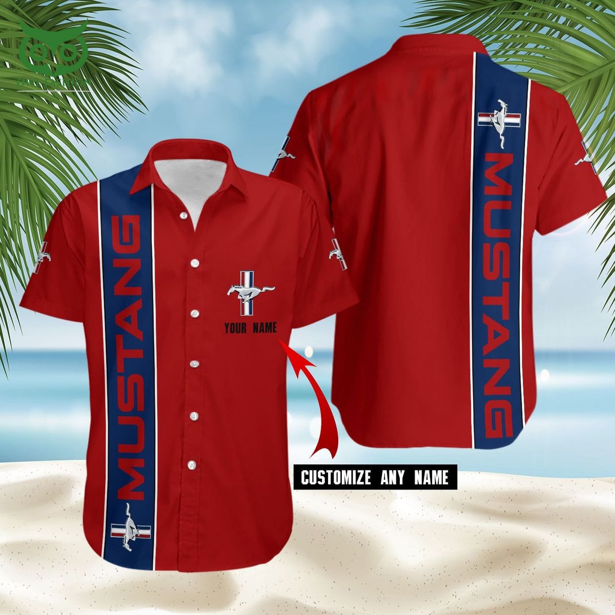 Premium Car Brand Mustang Ford 3D Hawaiian Shirt