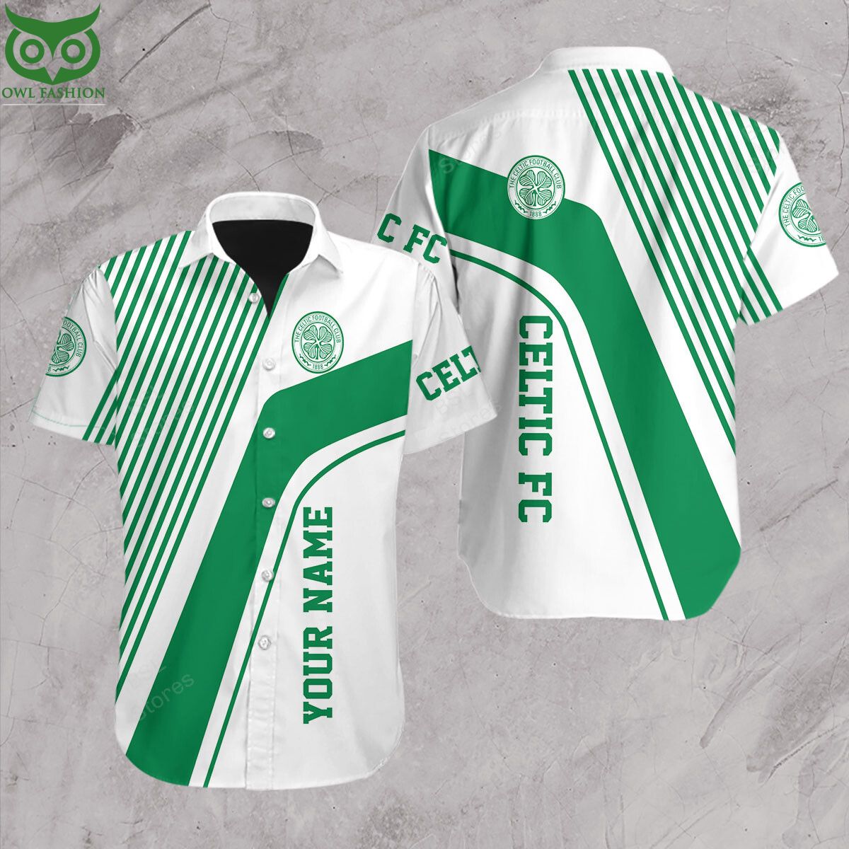 Premium Celtic FC UEFA LaLiga Hawaiian Shirt Short