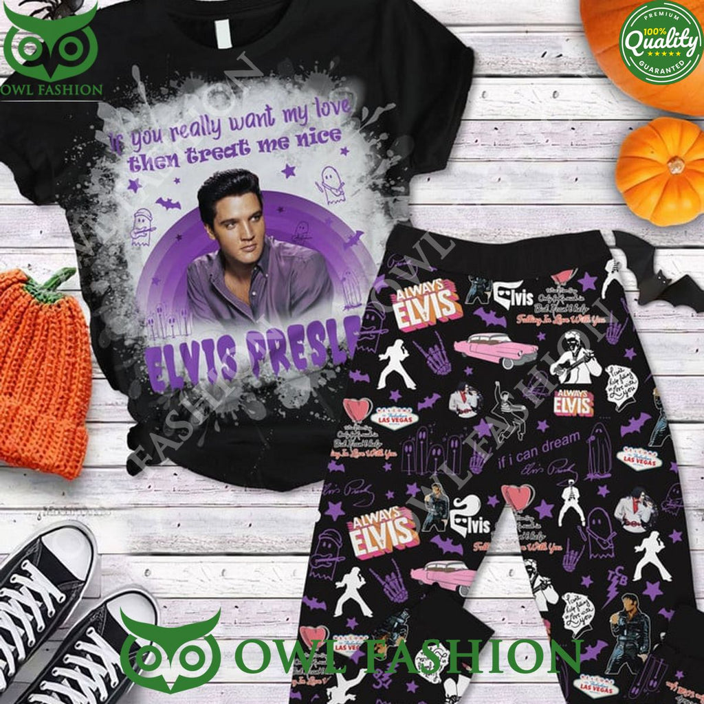 Premium Elvis Presley Halloween Vibe Pajamas Set