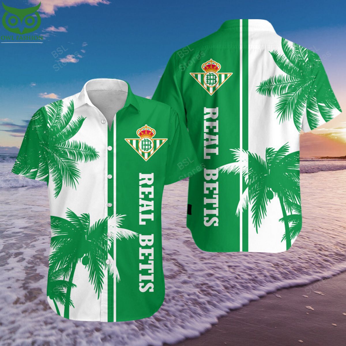 Premium Real Betis UEFA LaLiga Hawaiian Shirt Short