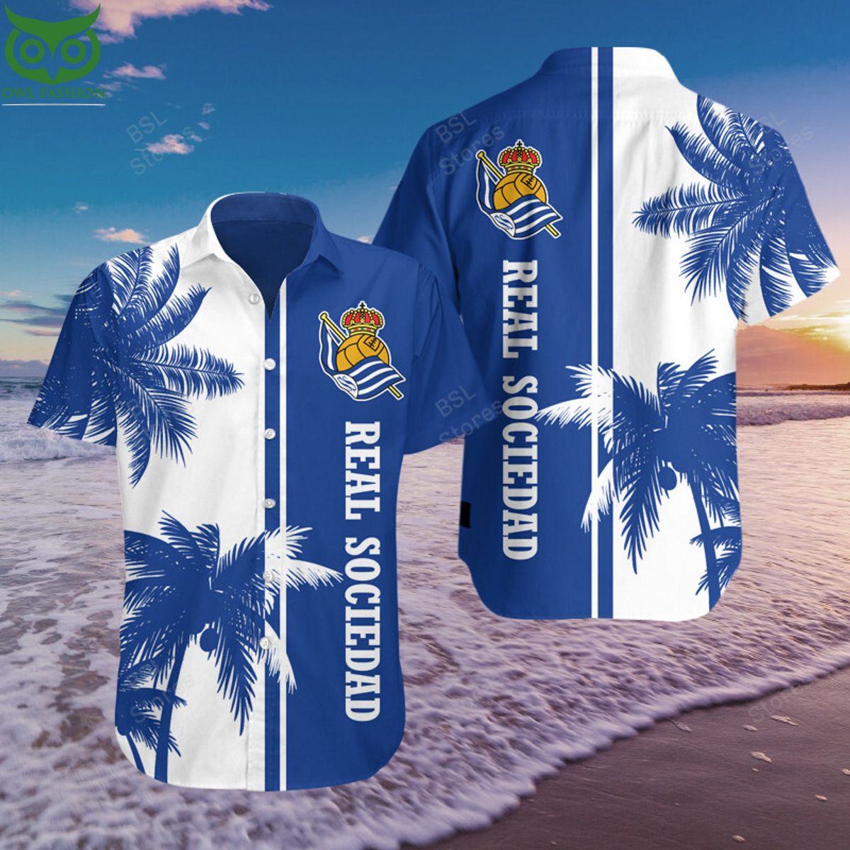 Premium Real Sociedad UEFA LaLiga Hawaiian Shirt Short