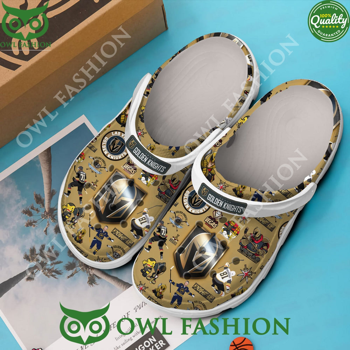 Premium Vegas Golden Knights Ice Hockey Crocs