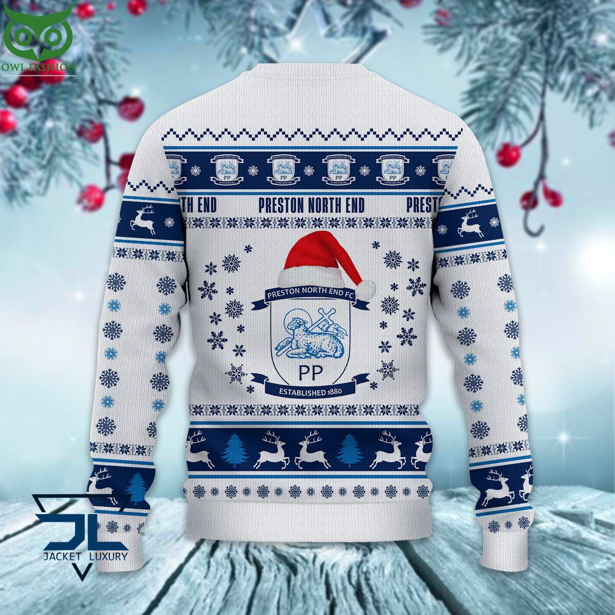 Preston North End F.C EPL League Cup Ugly Sweater