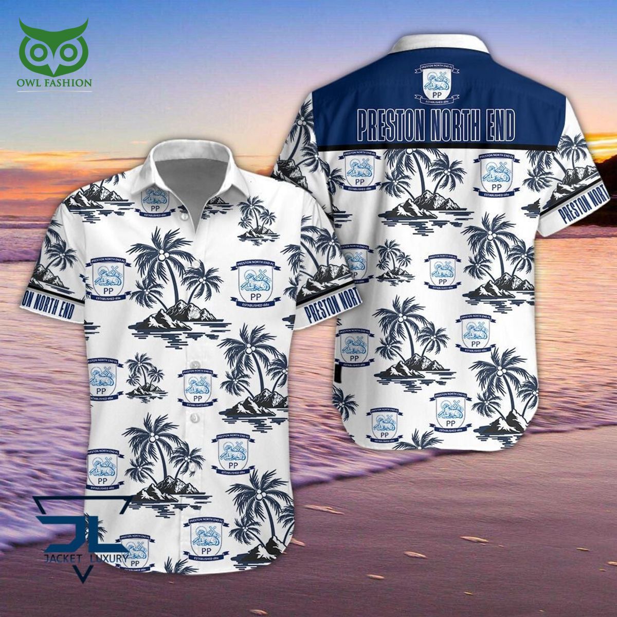 Preston North End F.C Premier League Championship Hawaiian Shirt Shorts