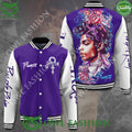Prince American Singer Purple Baseball Varsity Jacket