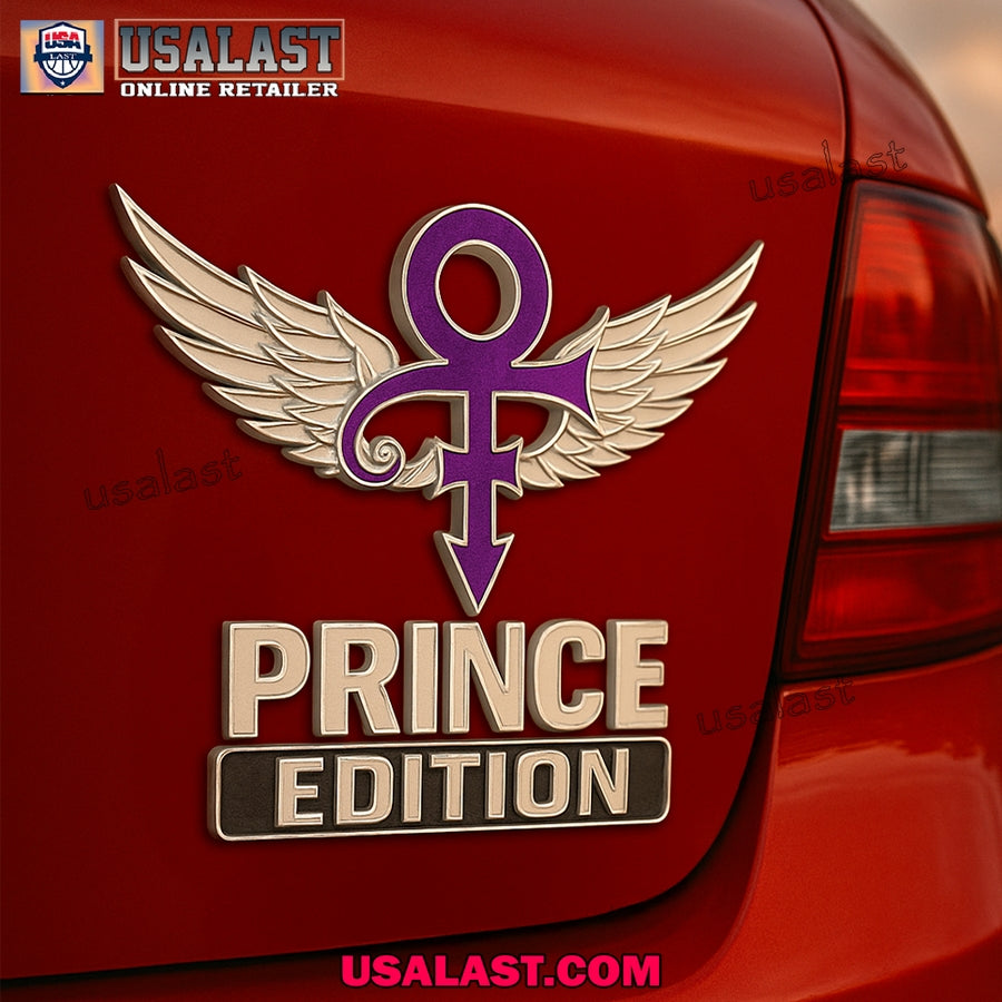 Prince Edition Car Emblem Custom 3D Badge