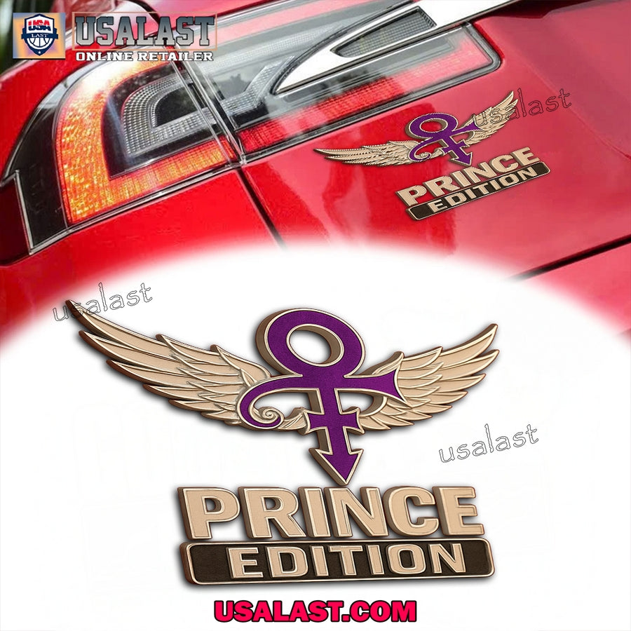 Prince Edition Car Emblem Custom 3D Badge