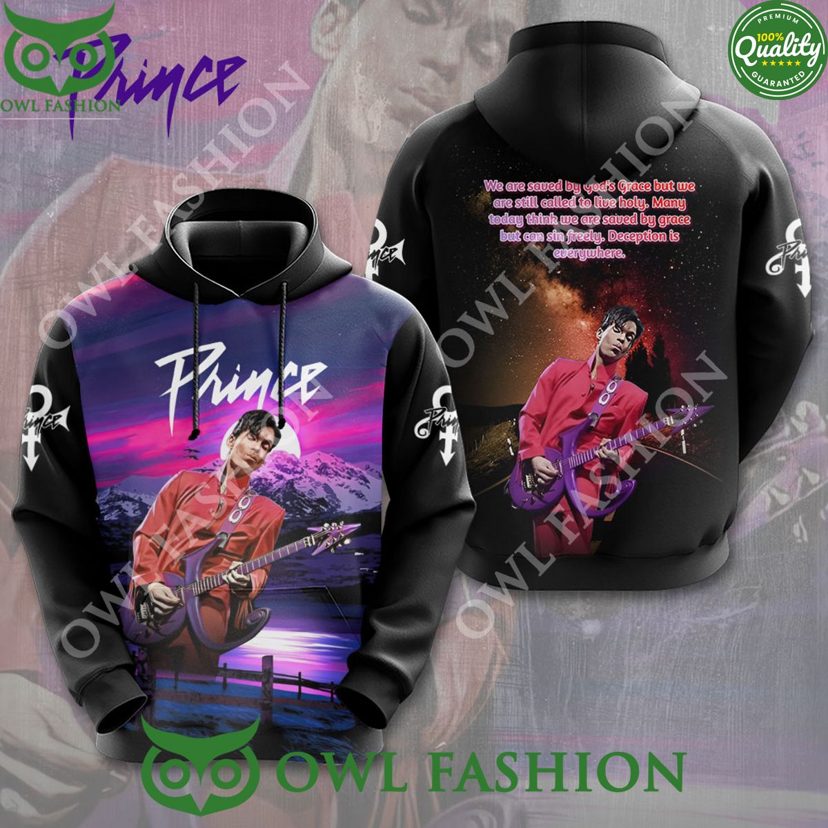 Prince Lyrics Music Guitar 3D t Shirt