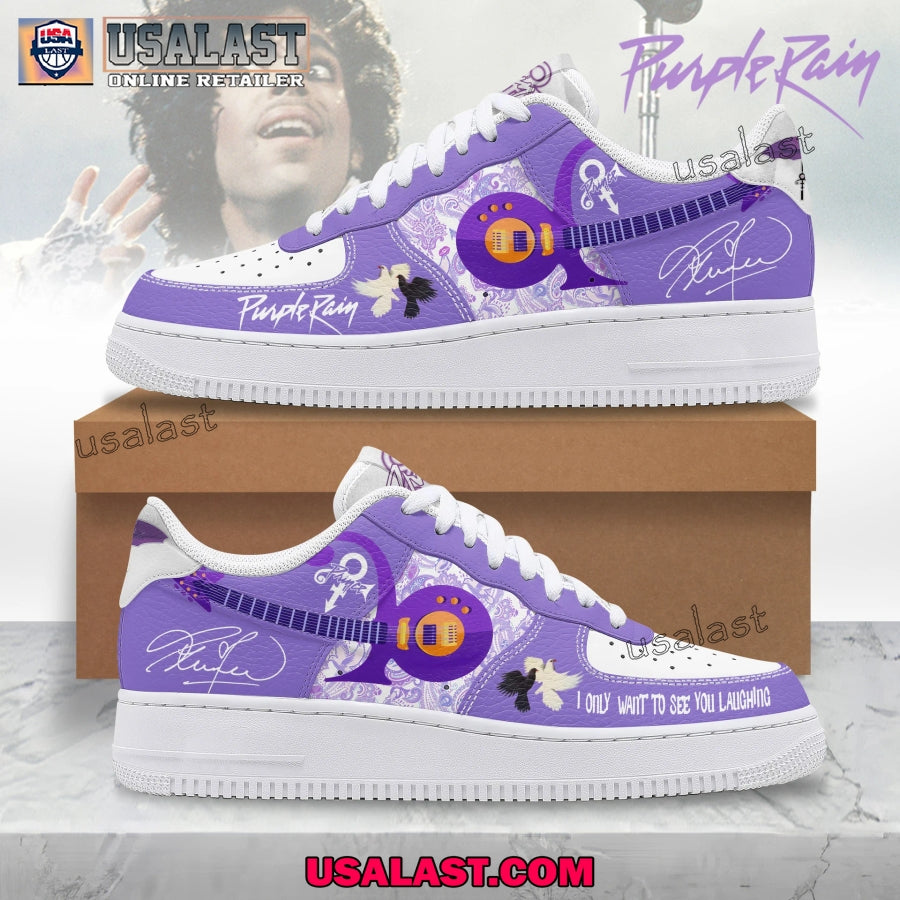 Prince Purple Rain Umbrella Air Force Shoes
