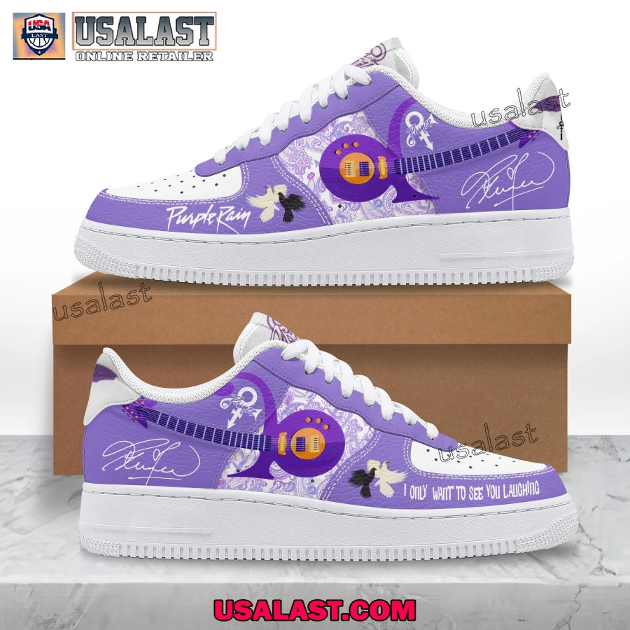 Prince Purple Rain Umbrella Air Force Shoes