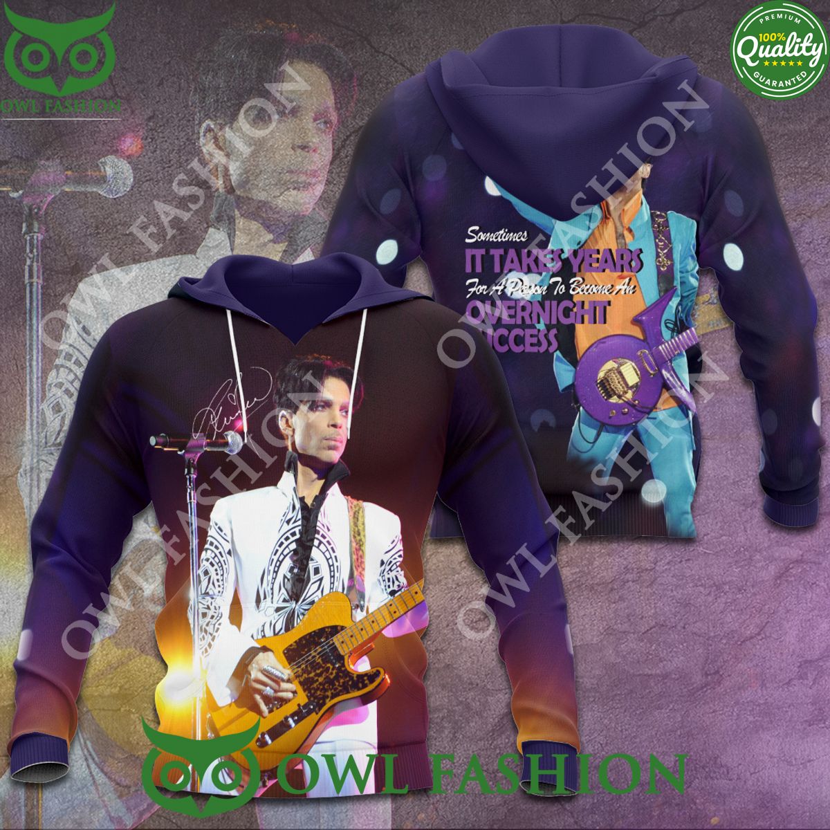 Prince Sometimes Takes Years 3D Tshirt Hoodie